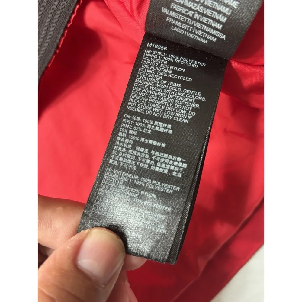 Marmot Snowline Insulated Jacket Kids XL Red Hooded Waterproof Coat M16356 Youth